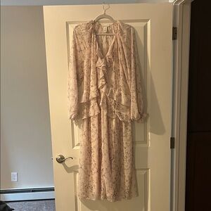 H&M Cream Floral dress